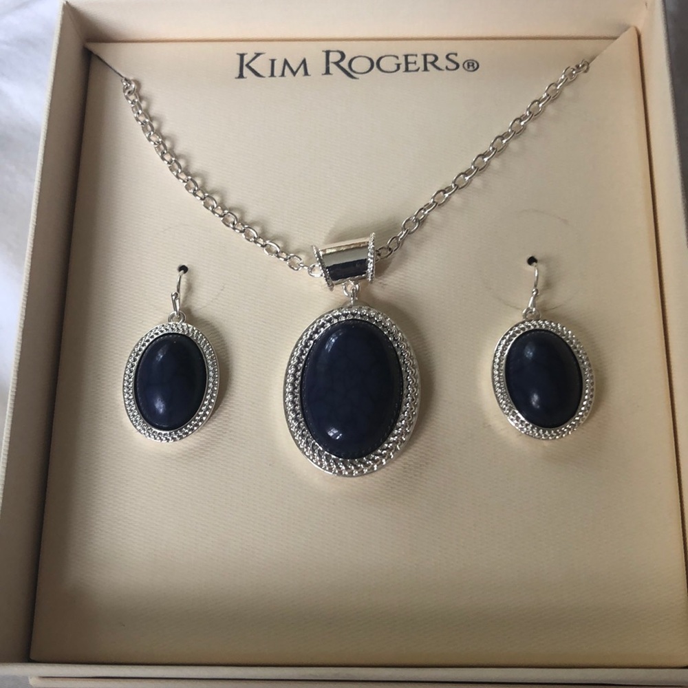 Kim Rogers earring and necklace set